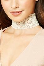 Forever21 Embroidered Lace Choker