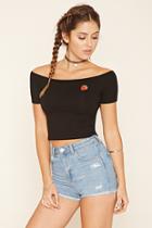 Forever21 Women's  Strawberry Crop Top