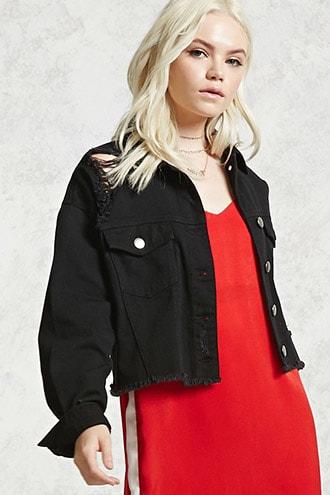Forever21 Distressed Jacket