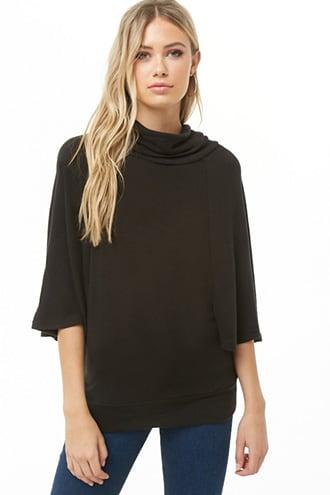 Forever21 Turtleneck Butterfly Top