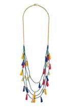 Forever21 Tassel Charm Layered Necklace