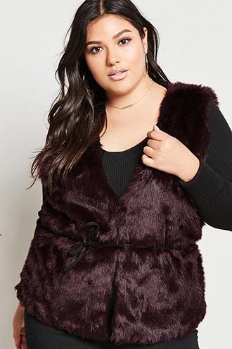 Forever21 Plus Size Faux Fur Vest