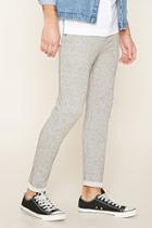 Forever21 Heathered Pinstripe Sweatpants