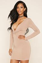Forever21 Knot-front Bodycon Dress