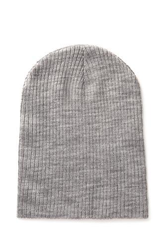 Forever21 Favorite Ribbed Beanie Grey One Size