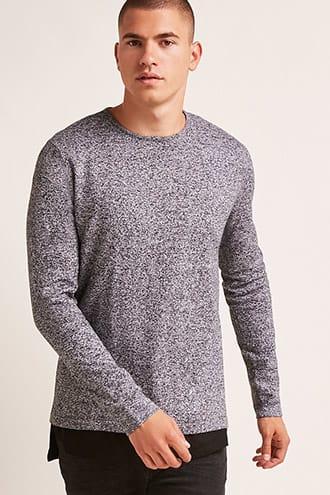Forever21 Marled Sweater Knit Top
