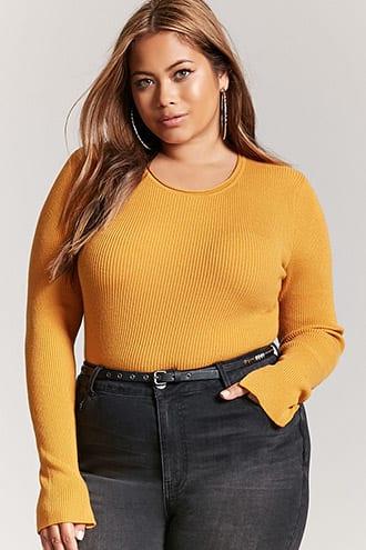 Forever21 Plus Size Ribbed Sweater-knit Top