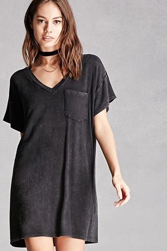 Forever21 Lightly Bleached V-neck Tee