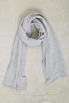 21 Men Heather Grey Men Double-layer Scarf