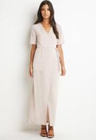 Forever21 Women's  Wrap-front Maxi Dress (taupe)