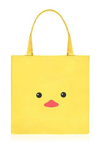 Forever21 Chick Face Graphic Tote Bag