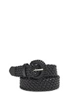 Forever21 Faux Leather Woven Hip Belt