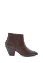 Forever21 Women's  Chocolate Zippered Ankle Booties