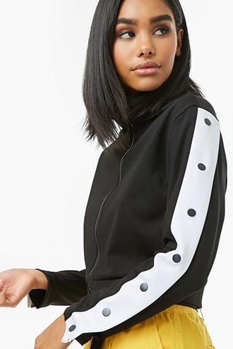 Forever21 Striped-trim Track Jacket