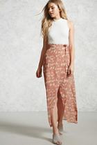 Forever21 Abstract Print Maxi Skirt