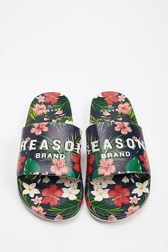 Forever21 Men Reason Tropical Slides