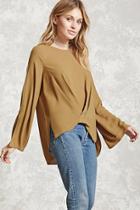 Forever21 Pleated-front Top