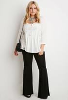 Forever21 Plus Stretch Knit Flared Pants