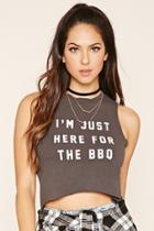 Forever21 Women's  For The Bbq Graphic Top