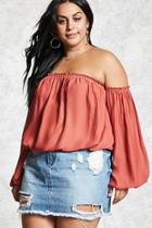 Forever21 Plus Size Chiffon Crop Top