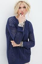 Forever21 Open-knit Fisherman Sweater