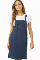 Forever21 Linen-blend Pinafore Dress