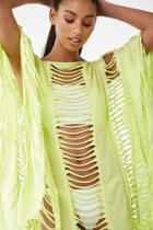 Forever21 Distressed Kaftan Swim Cover-up