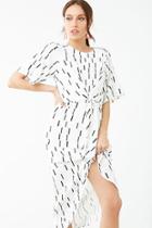 Forever21 Abstract Striped Midi Dress
