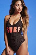 Forever21 Surf Graphic One-piece Swimsuit
