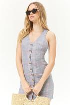 Forever21 Plaid Linen Mini Dress