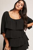 Forever21 Plus Size Layered Flounce Top