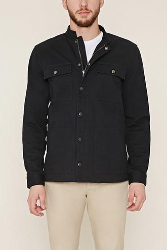 21 Men Men's  Mandarin Collar Jacket
