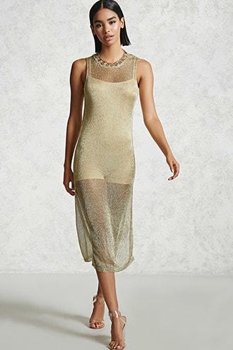 Forever21 Chainmail Midi Dress