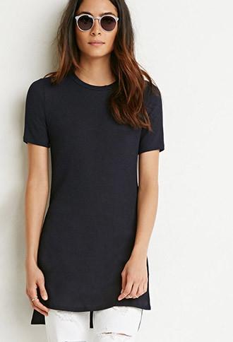 Forever21 Side-slit Ribbed Tunic