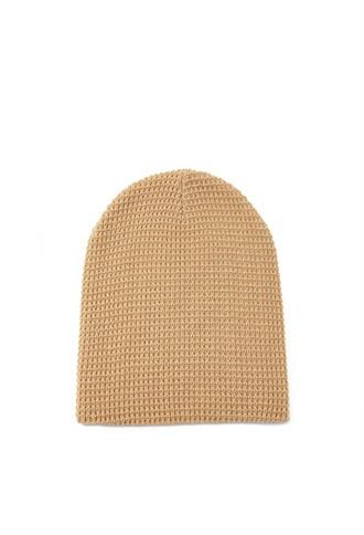 Forever21 Waffle Knit Beanie (camel)