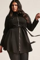 Forever21 Plus Size Zip-up Trench Coat