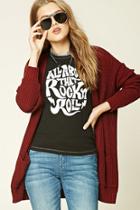 Forever21 Women's  Rock N Roll Graphic Tee