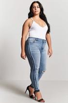 Forever21 Plus Size Side Frayed Jeans