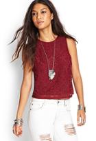 Forever21 Embroidered Woven Top