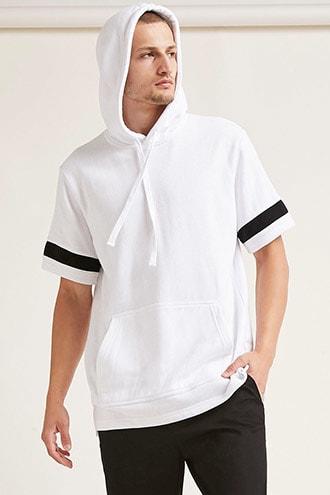 Forever21 Hooded Varsity Pullover