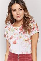 Forever21 Boxy Floral Tee