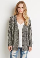 Forever21 Buttoned Cable Knit Cardigan