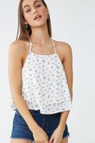 Forever21 Strappy Floral Tiered Cami