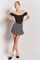 Forever21 Grid Print Mini Skirt