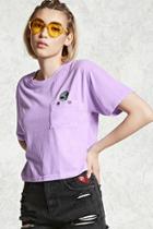 Forever21 Boxy Alien Patch Pocket Tee