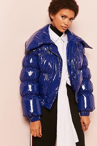 Forever21 High Shine Puffer Jacket