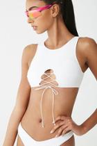 Forever21 Lace-up Tankini Top
