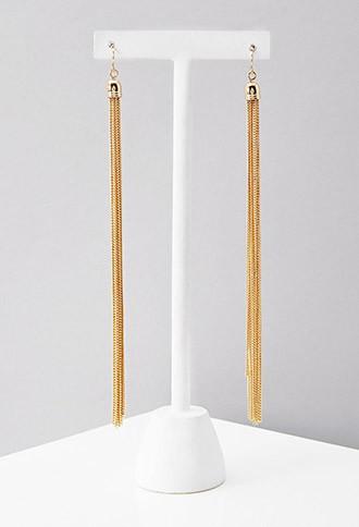 Forever21 Tassel Chain Earrings