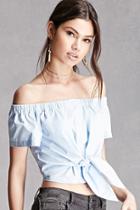 Forever21 Lush Off-the-shoulder Crop Top