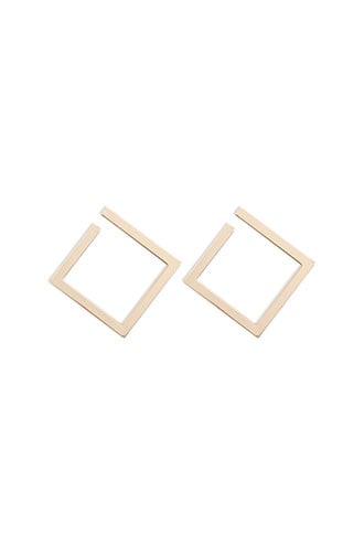 Forever21 Diamond-shaped Cutout Stud Earrings